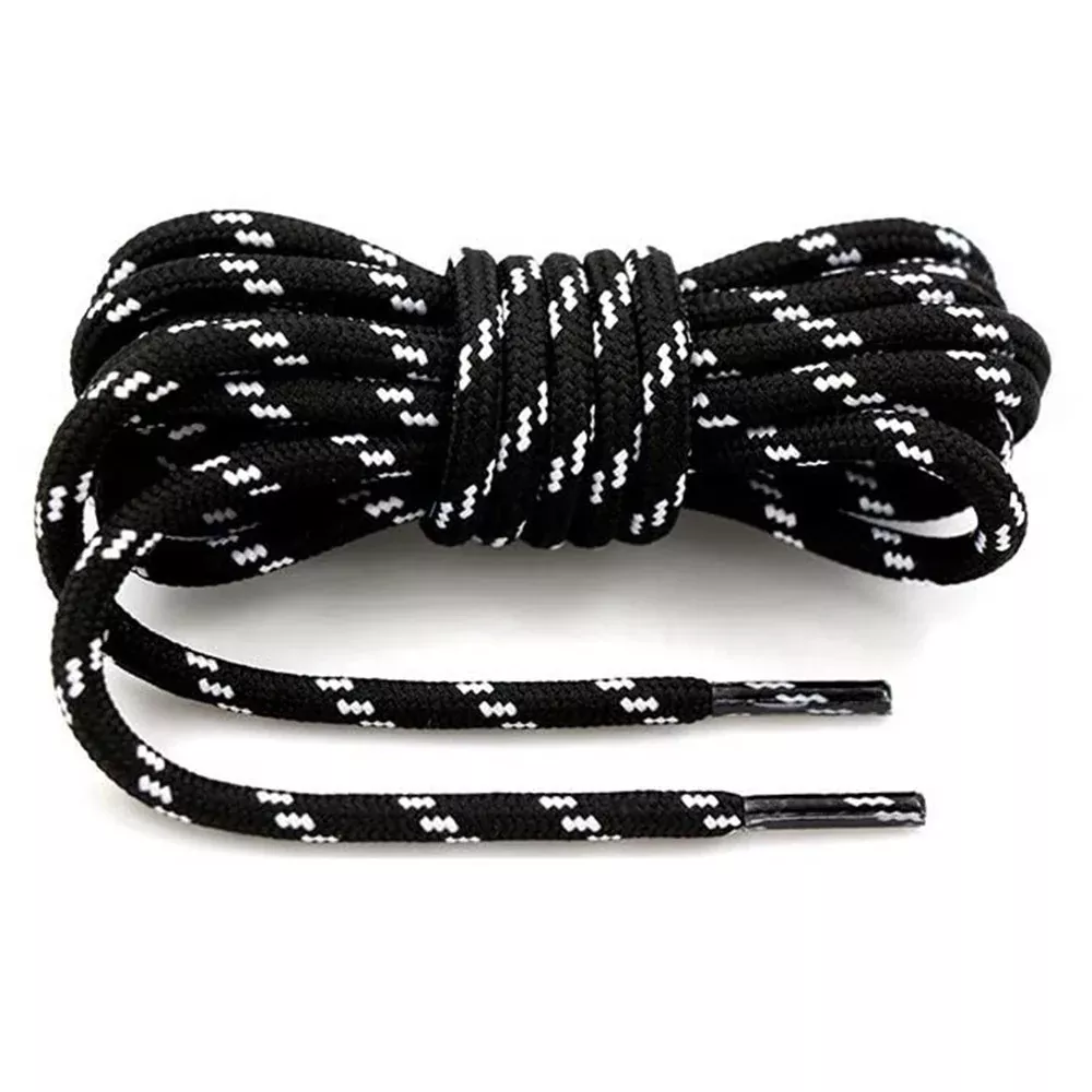 1 Pair 100cm Martin Boots Hiking Shoe Laces Round Wear-resistant Polyester Shoelace Rope