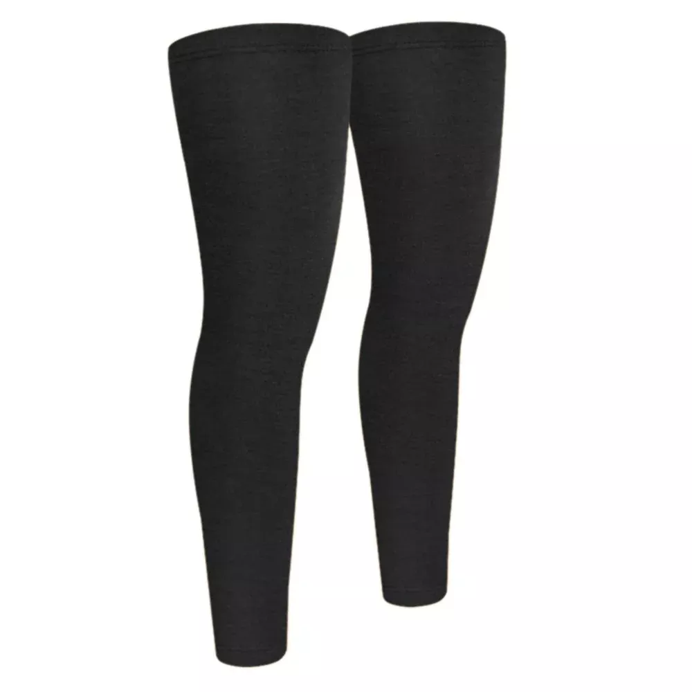 1 Pair Autumn Winter Thermal Leg Warmers Windproof Non-Slip Leg Sleeves for Outdoor Sports