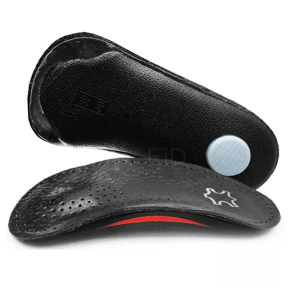 1 Pair Microfiber Leather Flat Foot Arch Support Sole Insert Orthopedic Insoles Orthotics Sole Pad