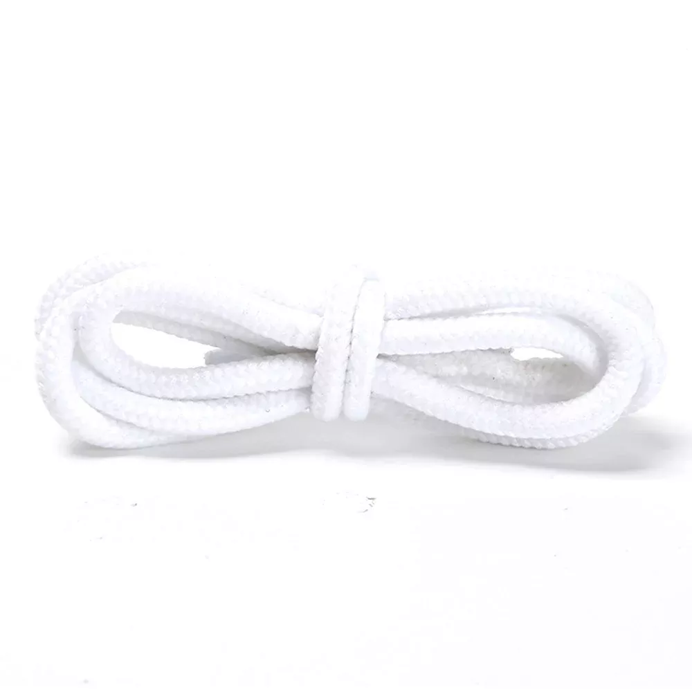 1 Pair Round 4mm Polyester Shoelaces Sneakers Hiking Shoes Hoods Trouser Ropes, 1.2m