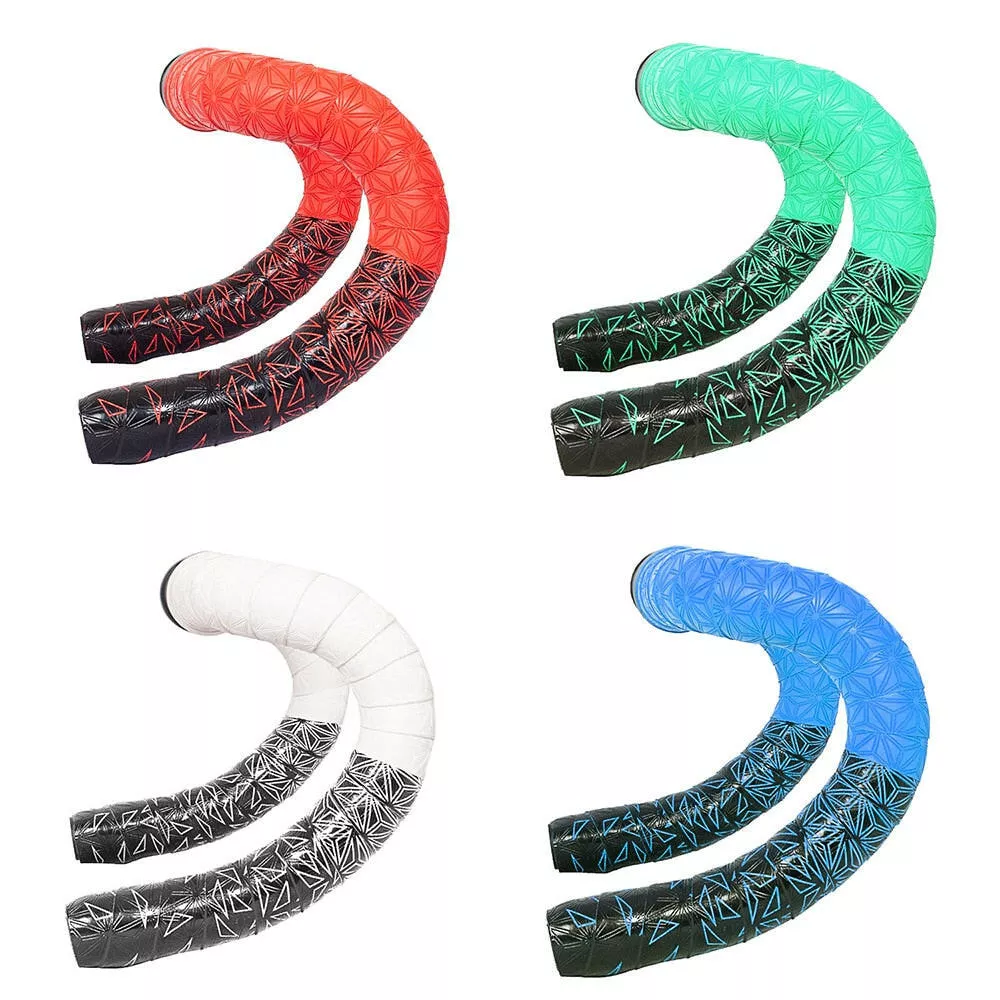 1 pairNew Road Bicycle Double-Color Chrysanthemum Pattern Bar Tape EVA/PU oft Anti-Vibration Wrap Tape Durable Bartape 2150mm
