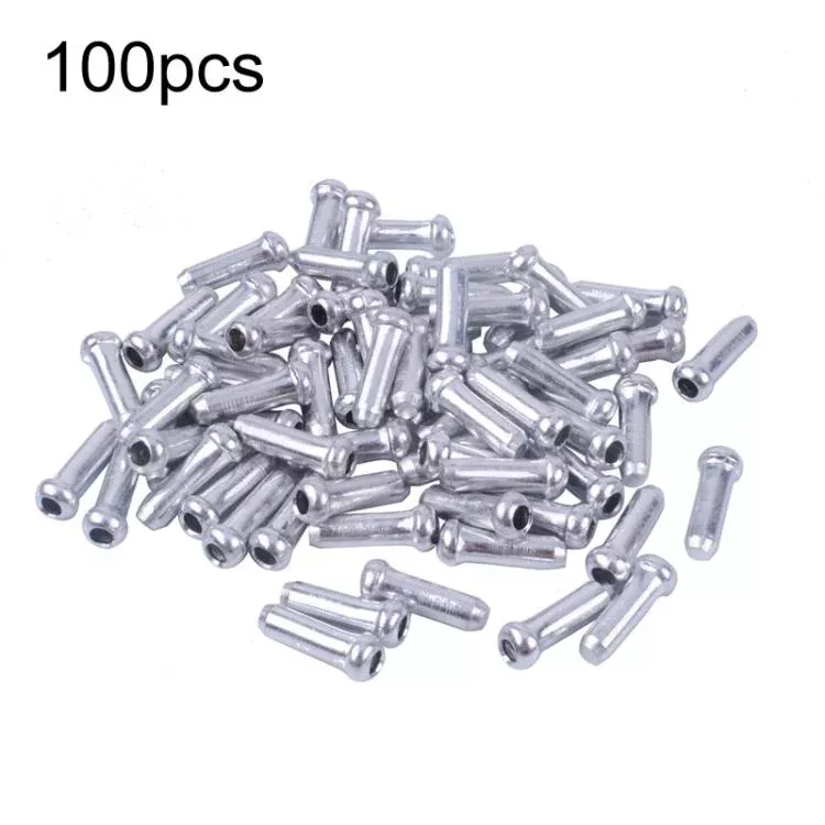 100pcs ZTTO Aluminum Bicycle Brake Shifter Bobbin Caps Mountain Bike Cable Tail Cap