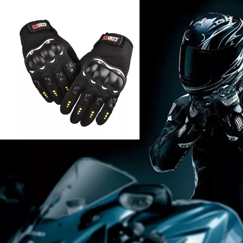 1pair Motorcycle Gloves Riding Protective Gear Motorcycle Sporting Goods Half-finger Riding Equipment Modification Accessories