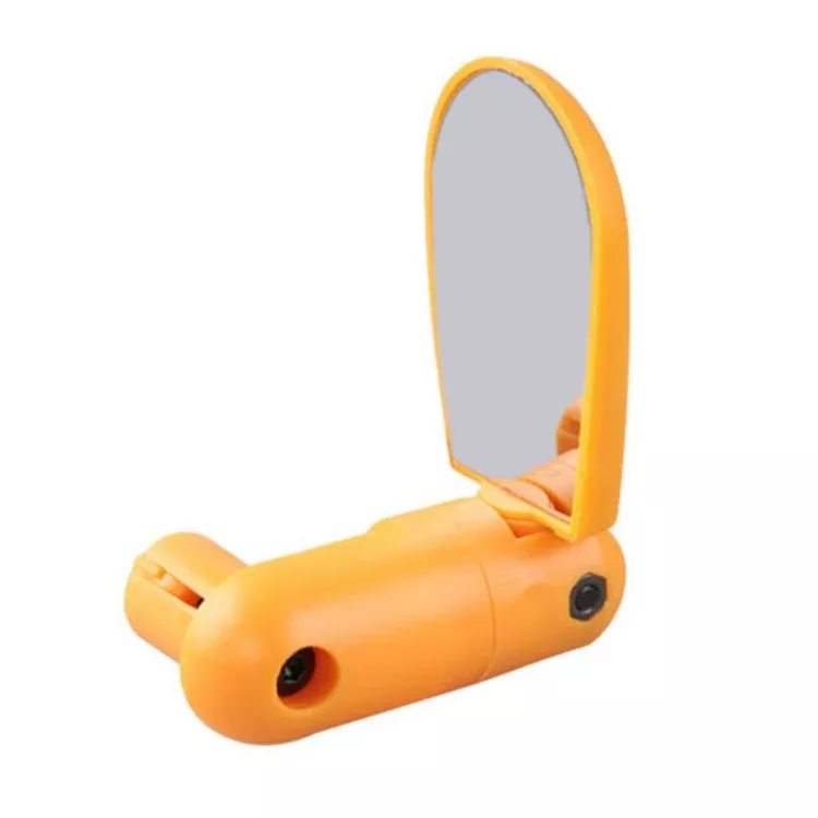 2 Pairs Adjustable Bicycle Flat Rearview Mirror Cycling Accessories, Yellow, Red, Blue, Black