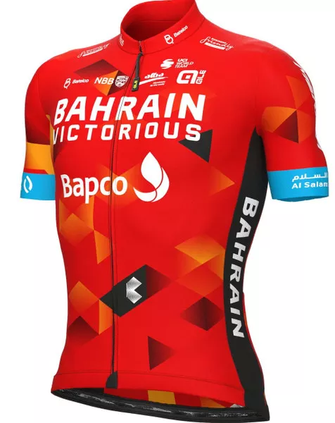 2022 Bahrain Victorious Prime Full Zipper Jersey