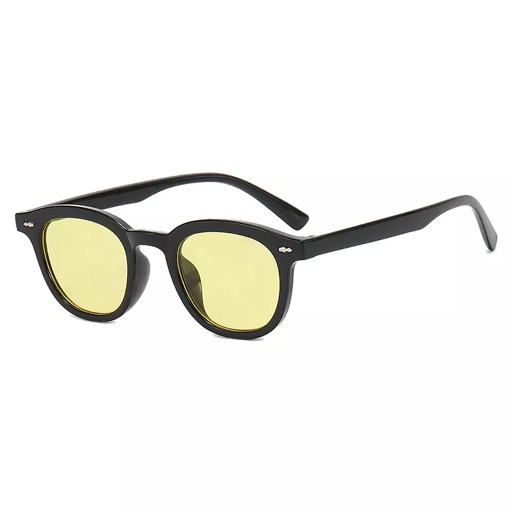 2306 Small Frame Round Classic Sunglasses Rivet Decor Unisex Sun Glasses Vintage Style Shades
