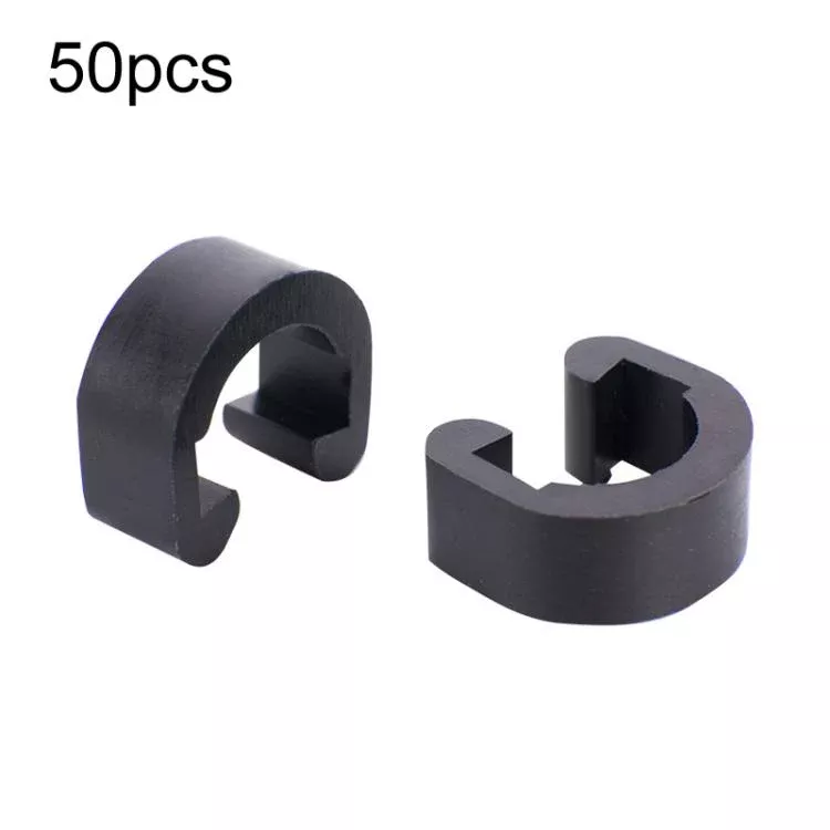 50pcs ZTTO Bicycle Plastic C-Clips Mountain Bike Shifter Cable Brake Clamps