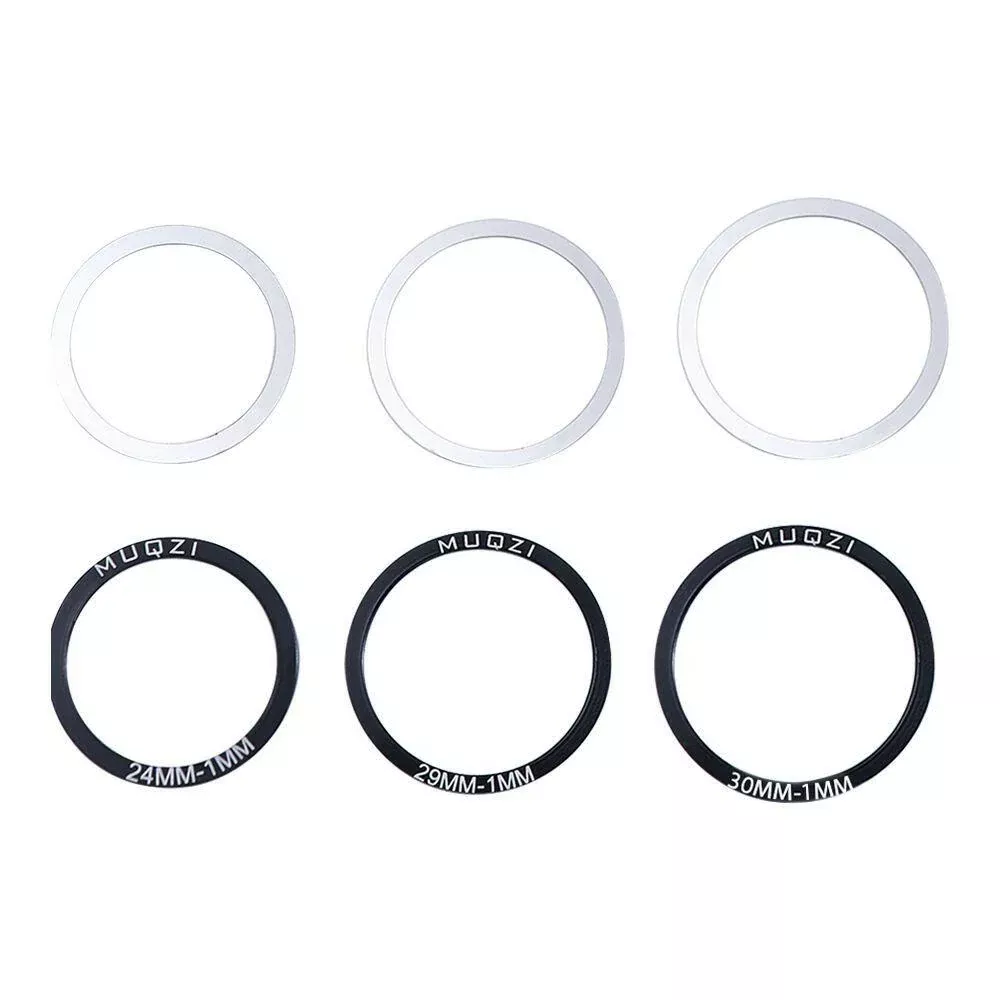 6pcs Bike Bicycle Bottom Bracket Crankset Washer 24/29/30mm For BB86/91/92/PF30/BB30 Crank Crankset Bottom Spacer Cycling Part