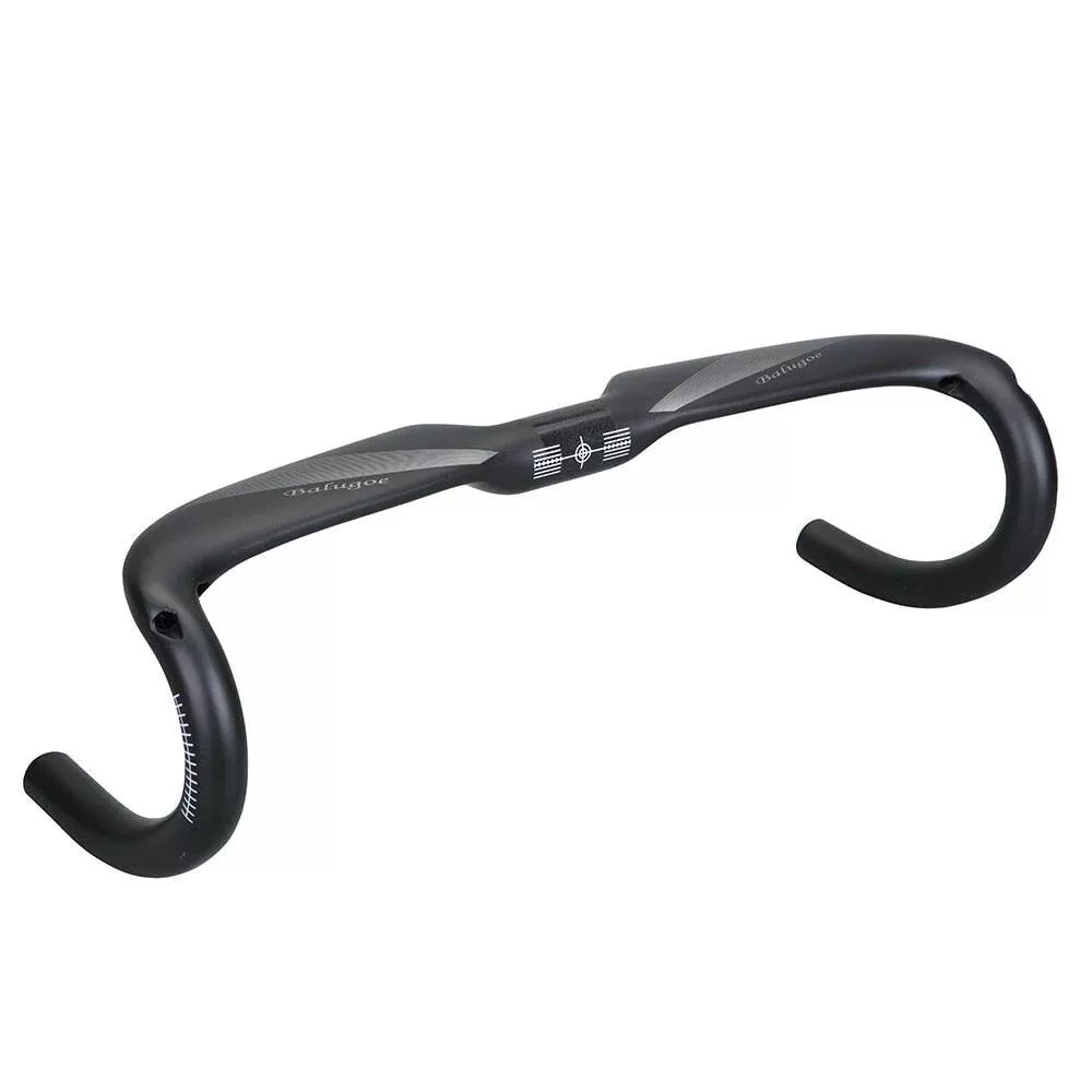 BALUGOE Full Carbon Bicycle Handlebar Road Bicycle Handlebar Stem Handle Playing UD Matt Carbon Handlebar
