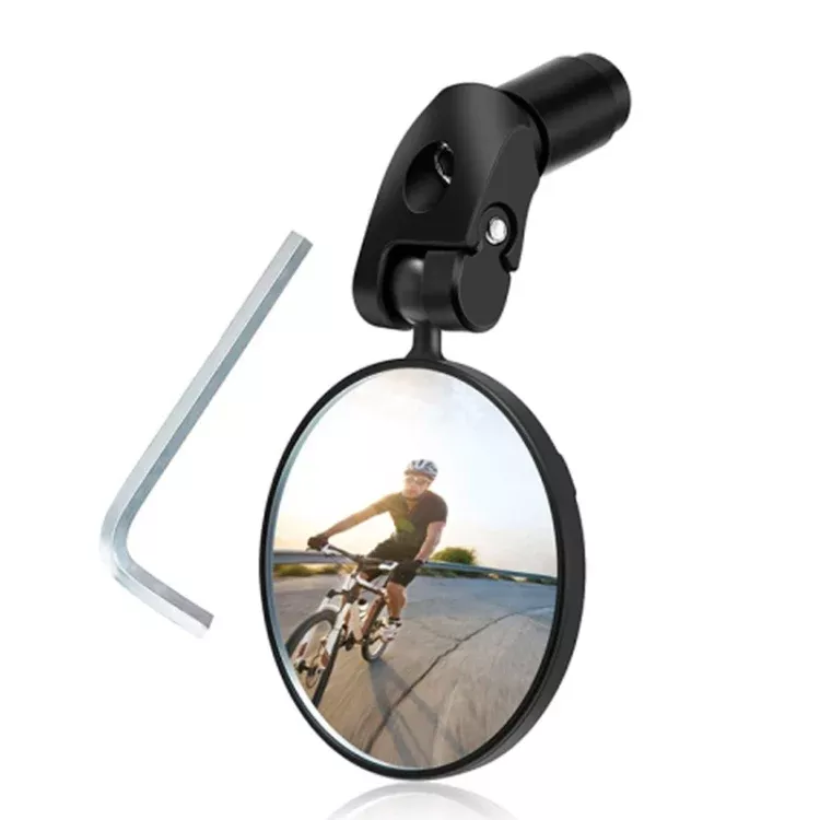 Bicycle Convex Rearview Mirror Large View 360 Degree Rotating Mirror, Convex Rearview Mirror