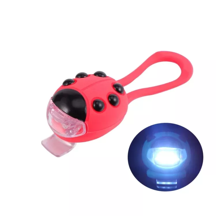 Bicycle Equipment Silicone Ladybug LED Headlight