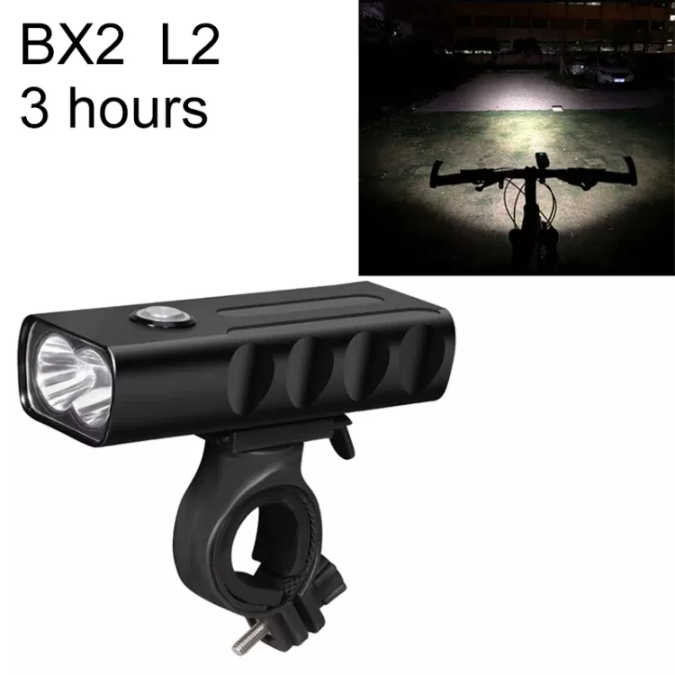 BX2 USB Charging Bicycle Light Front Handlebar Led Light (3 Hours, L2 Lamp Beads), 3 Hours, L2 Lamp Beads