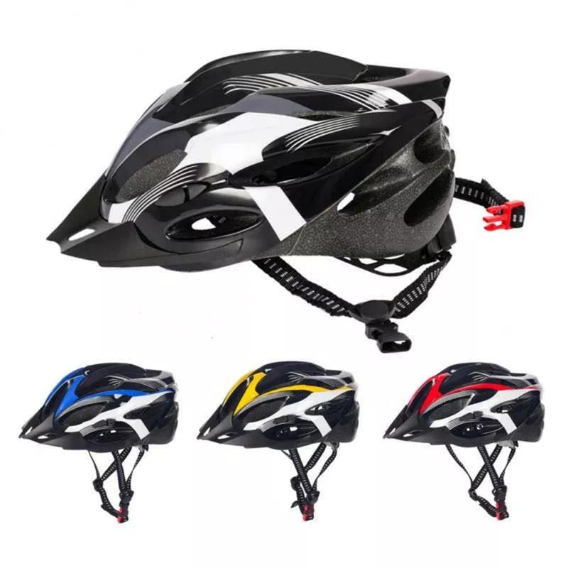 Carbon fiber Texture Helmet Adult MTB Mountain Bike Cycling Equipment Safety Bicycle Motorcycle Hat Caps female male EPS Foam