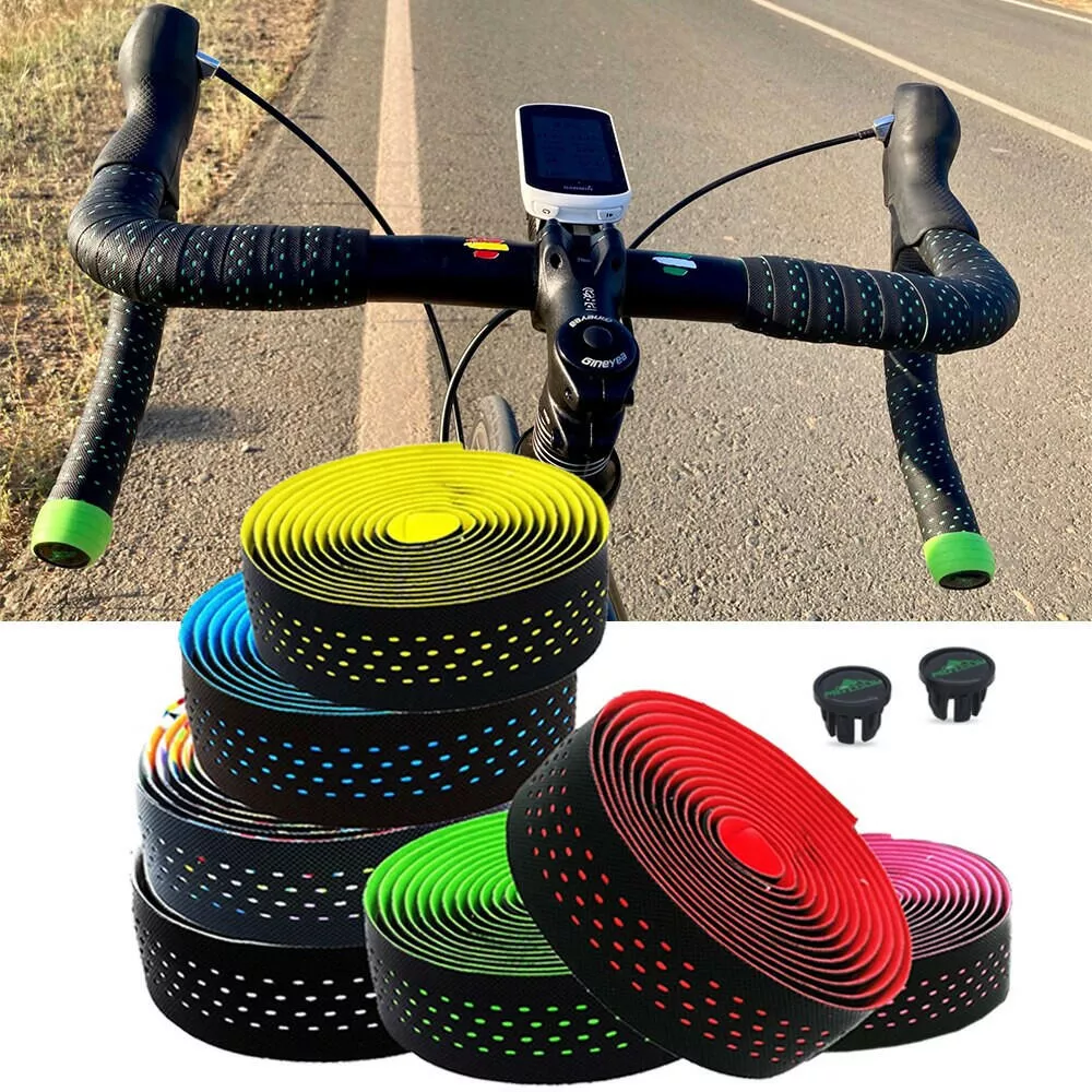 ESLNF Bicycle Handlebar Tape Steering Wheel Cover Road Cycling Handle Non-slip PU Belt Tape Bike Accessories Shock Straps