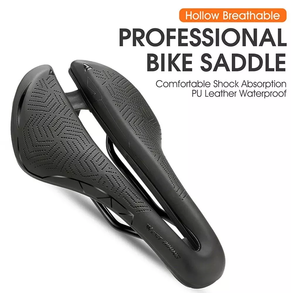 Hollow Breathable Bike Saddle Bicycle Seats Soft Cycling Cushion Bike Saddle PU Waterproof Cycling Accessories
