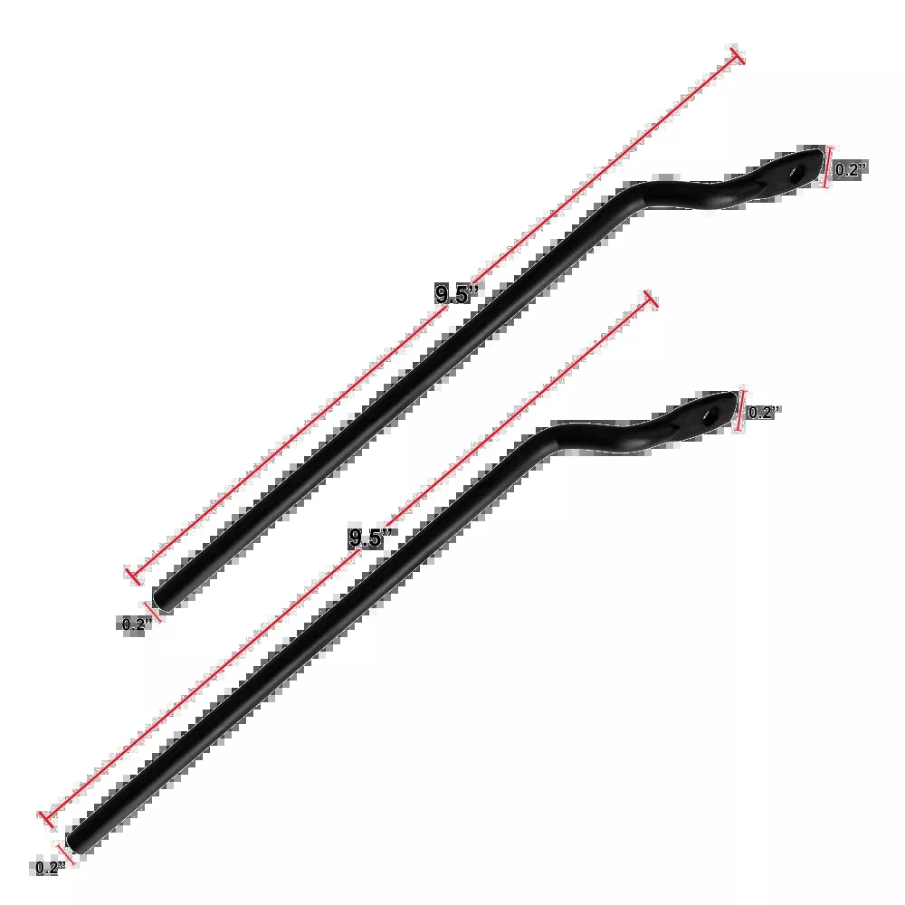 IBERA Black Replacement Rods - IB-RA4/RA5 Carrier Rack