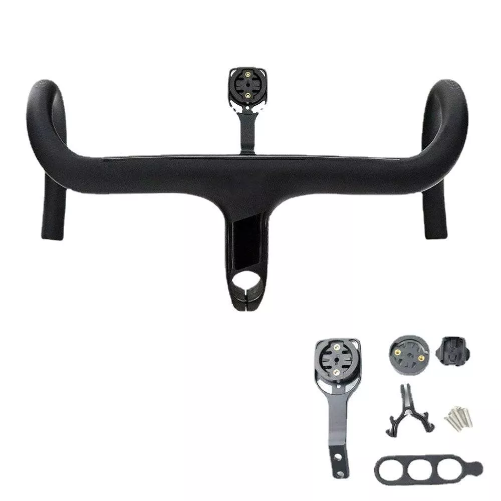 KOCEVLO Carbon Handlebar Road Bike Handle Bar Integrated With Stem Handlebar for 380/400/420MM