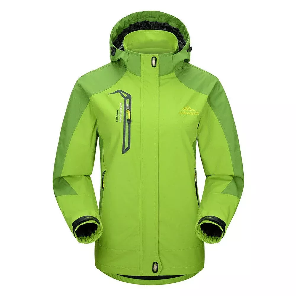 Lixada Waterproof Windproof Detachable Hooded Jacketfor Women