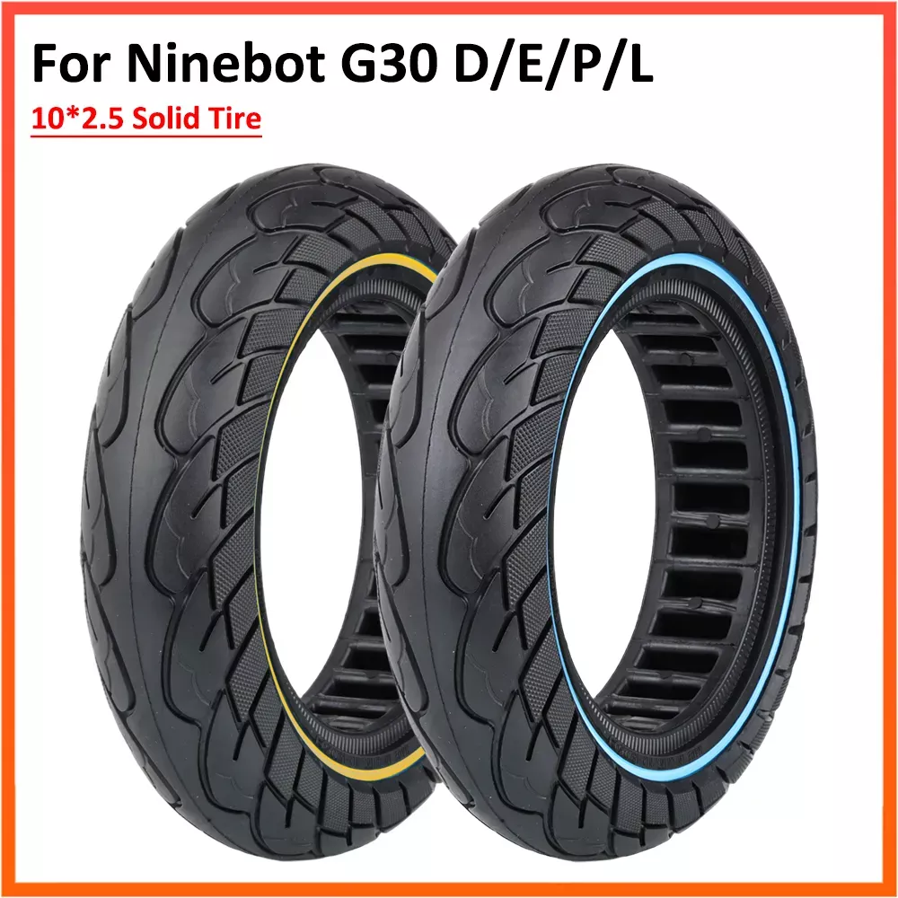 Max G30 Honeycomb Solid Tire for Ninebot G30L G30D Electric Scooter Replacement 10 Inch 10*2.5 Rubber Tyre Parts