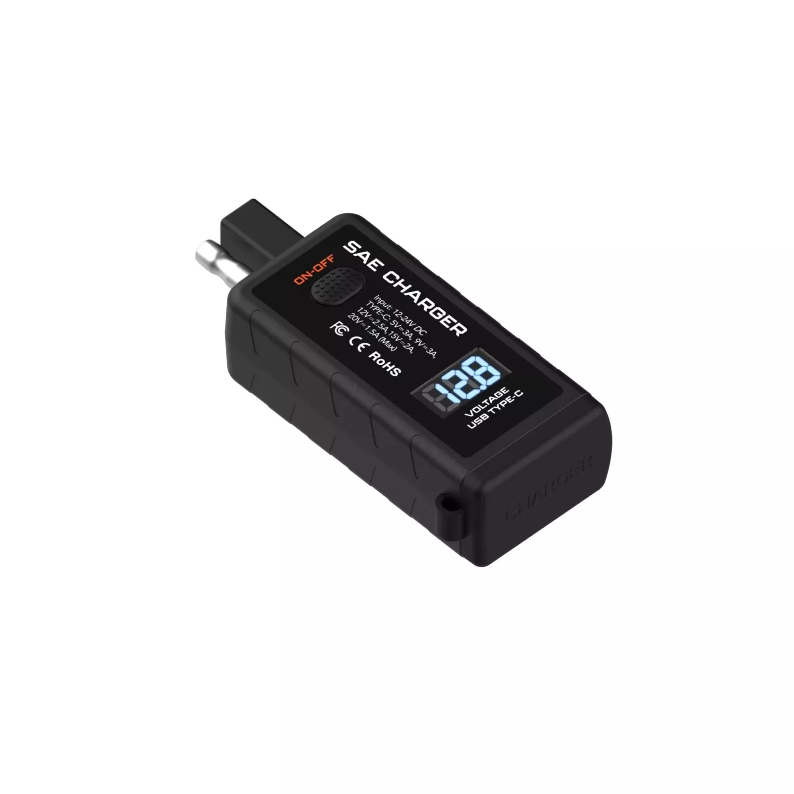 Motorcycle 12V to USB-C Adapter