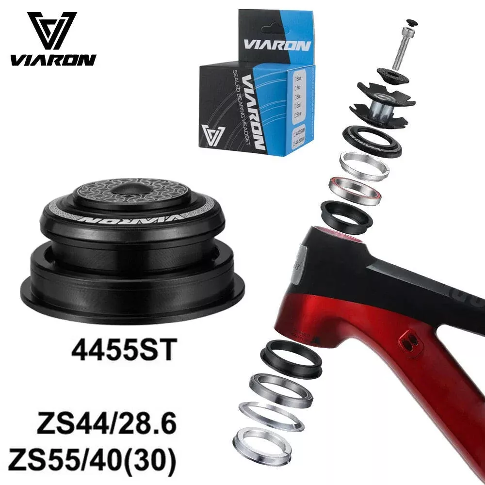 MTB Road Bicycle Headset ZS44 ZS55 Tapered Straight Universal 1 1/8"-1 1/2" 1.5 Tapered 28.6 Straight Tube fork Internal Headset
