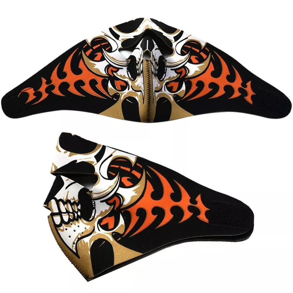 Outdoor Cycling Face Mask Breathable Half Face Mask Mouth Muffle for Motorcycling Costume CS Game Outdoor Training Paintball