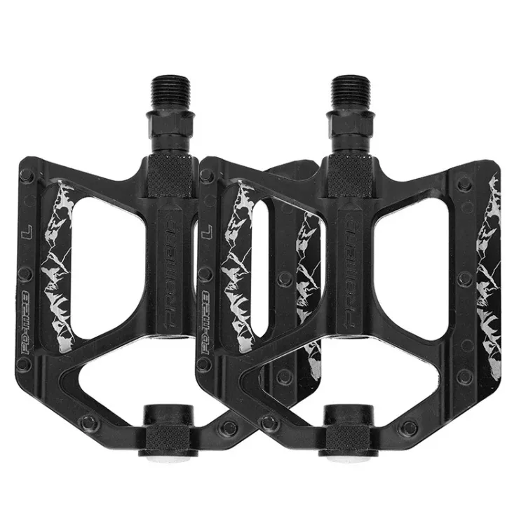 PROMEND PD-M28E 1 Pair Bicycle Aluminum Alloy DU Bearings Pedals with LED, PD-M28E