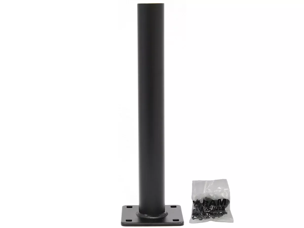 RAM 12" Tall Female Tele-Pole tube with Square Base
