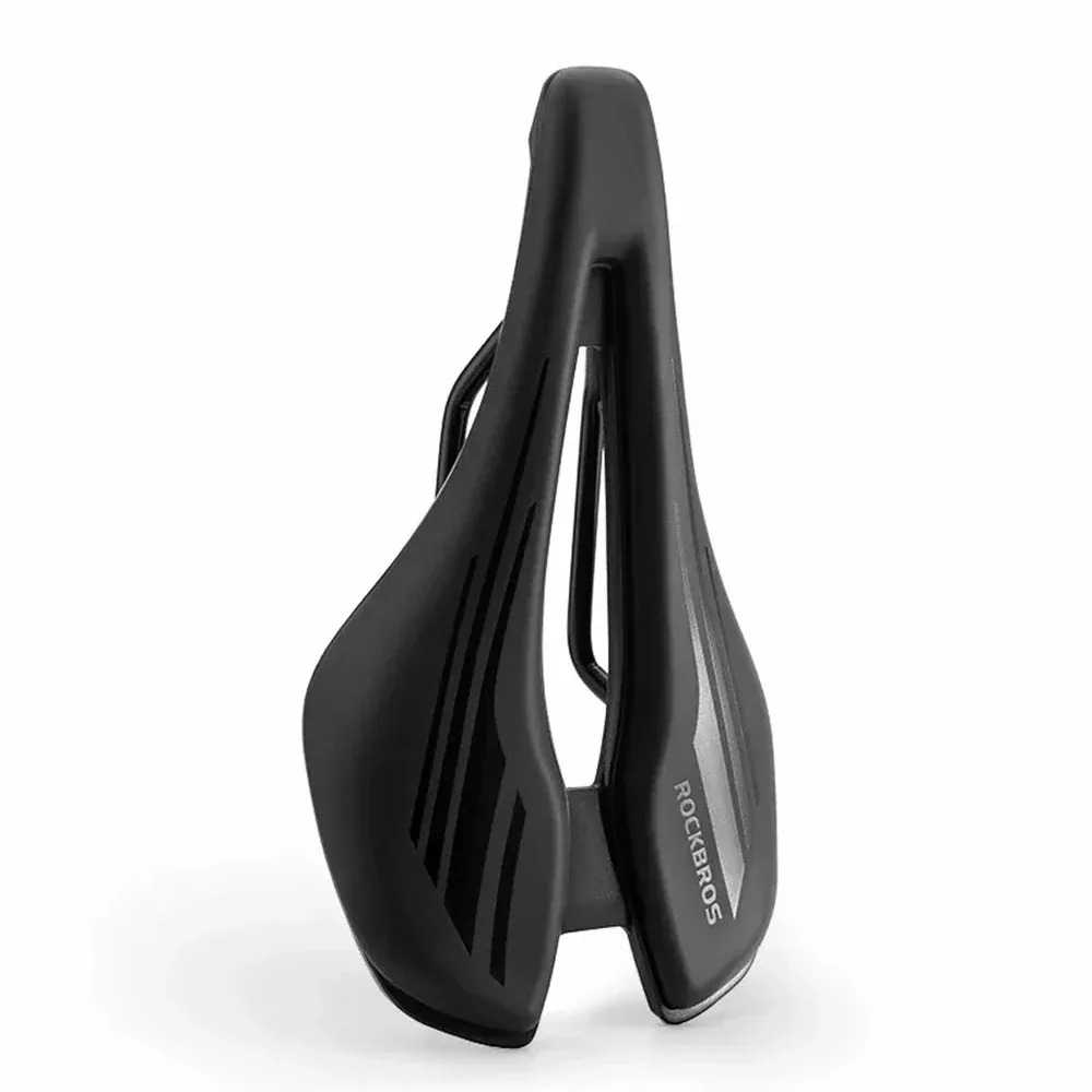 ROCKBROS 38210060001 PU Leather + Shock-Absorbing Sponge Bike Seat Hollow Bicycle Saddle