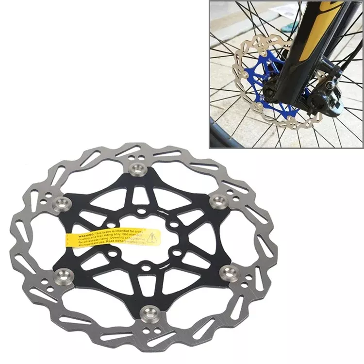 SNAIL FD-01 Mountain Bike Floating Disc Bicycle Brake Pad Six Nail Brake Disc, 160mm Black, 180mm Black, 203mm Black, 160mm Red, 180mm Red, 203mm Red, 160mm Blue, 180mm Blue, 203mm Blue