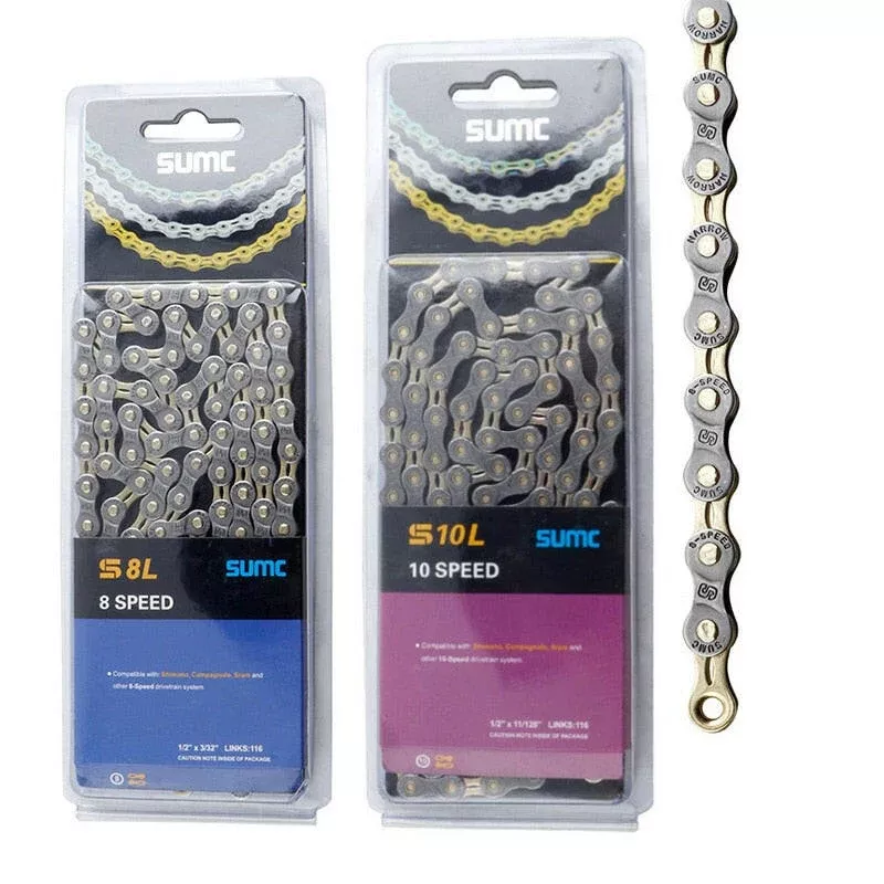 SUMC Bicycle Chain 6/7/8/9/10/11/12 Speed 116 Link 10S 11S 12SMountain Road Bike MTB Chains Part Bicycle Accessories