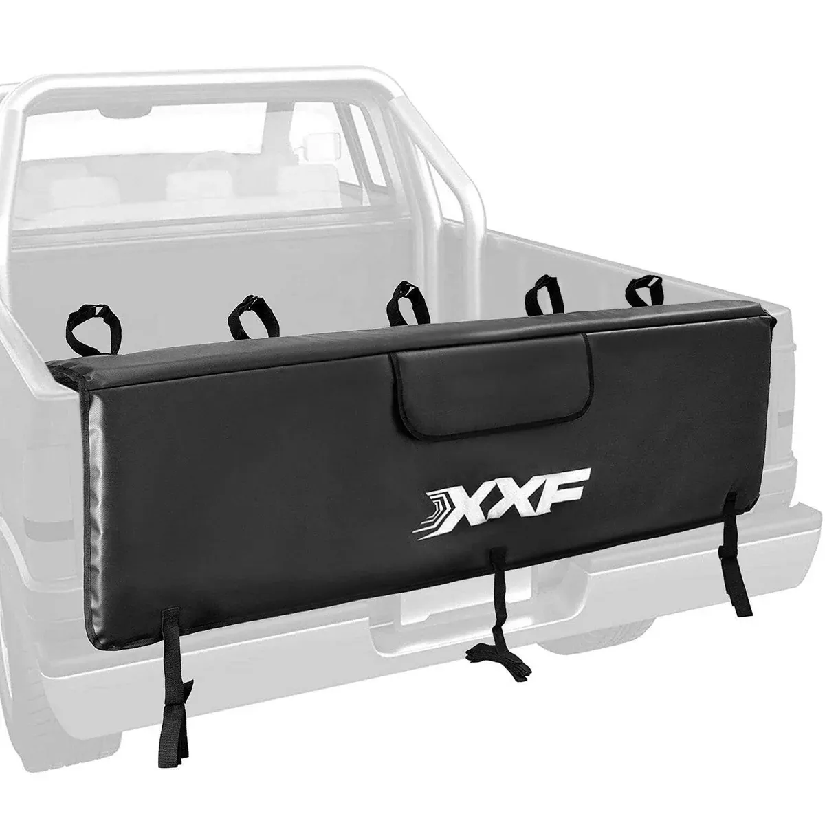 Tailgate Cover Protection Pad Mountain Bike Pick-up Pad with 5 Bike Frame Fixing Straps for Truck