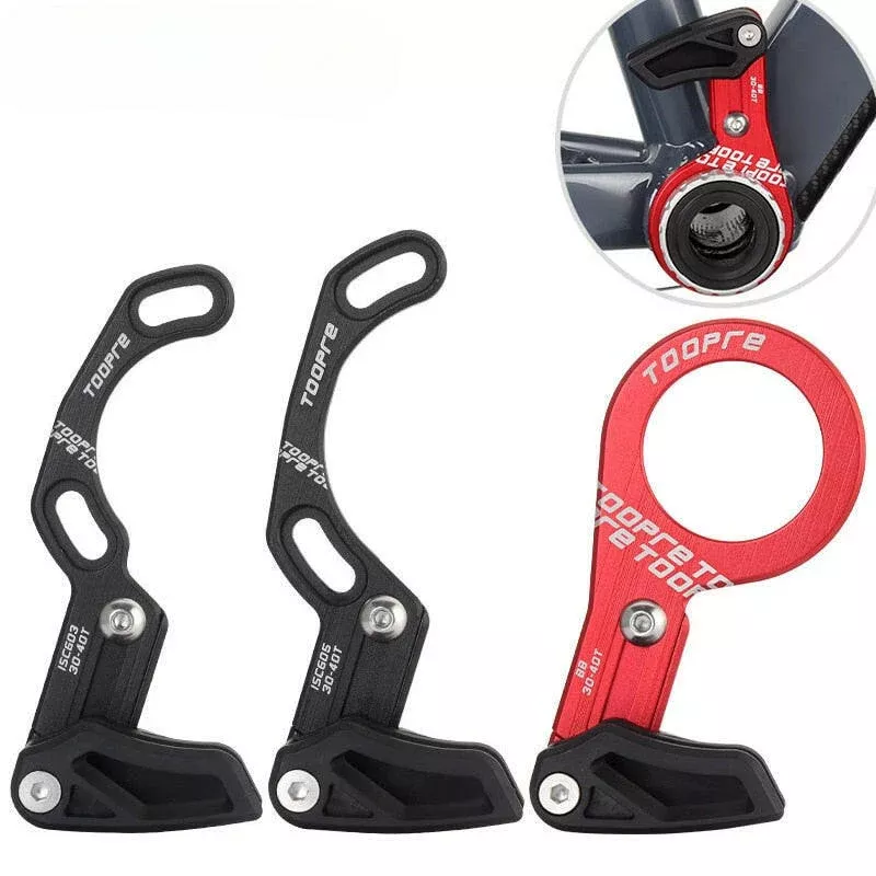 TOOPRE MTB Bicycle Chain Guide 1X System Mountain Bike Single Chain Ring Crank Drop Catcher ISCG 03 ISCG 05 BB mount 7075 CNC