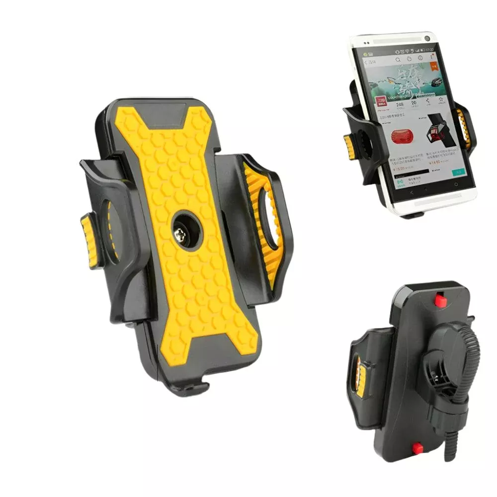 Universal ABS Bike Bicycle Phone Holder Stand Mount Bracket Adjustable Width 53mm-83mm Antiskid for iPhone Samsung Cellphone GPS MP4 MP5