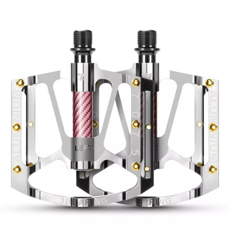 WEST BIKING 1pair Colorful Electroplated Bicycle Pedals 3 Bearing Aluminum Alloy Mountain / Road Bike Pedals