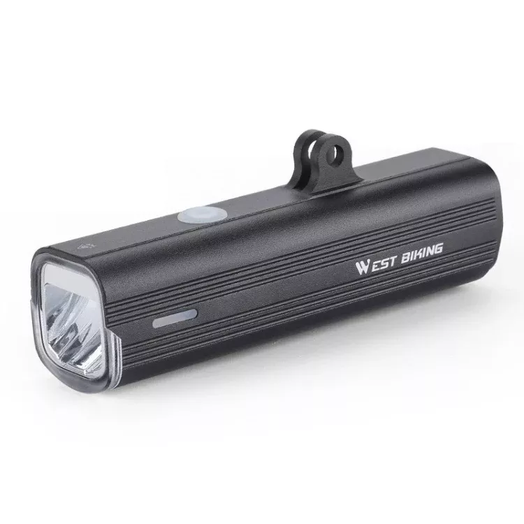 WEST BIKING Bicycle High Lumen Type-C Aluminum Alloy Headlight, Light Without Holder, Light + Aluminum Alloy Computer Holder, Light + Carbon Fiber Integrated Handlebar Computer Holder, Light + Aluminum Alloy Integrated Handlebar Computer Holder