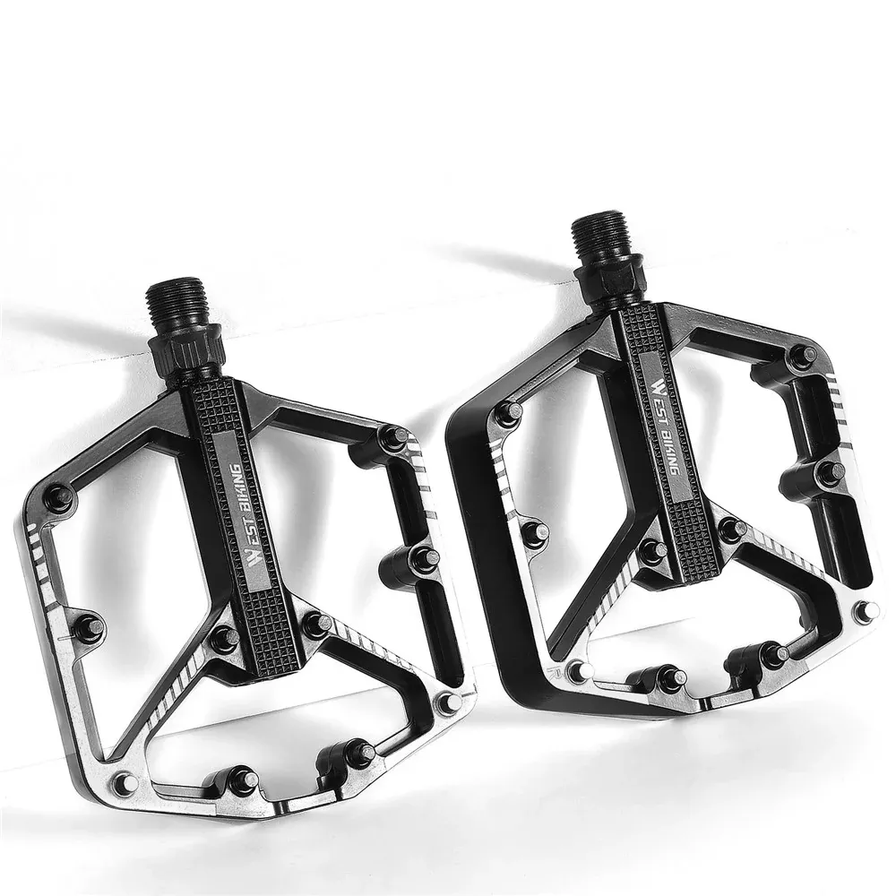 WEST BIKING Quality Practical Bike Pedals Aluminum Alloy Bicycle Pedals BMX MTB Bike Pedals