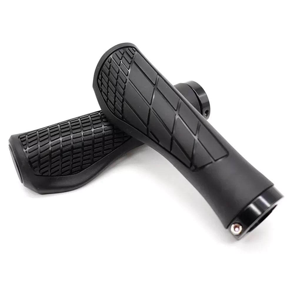YAH088 1 Pair Bike Handlebar Grip Rubber Shock Absorption 22.2mm Anti-slip Bicycle Handlebar Grips
