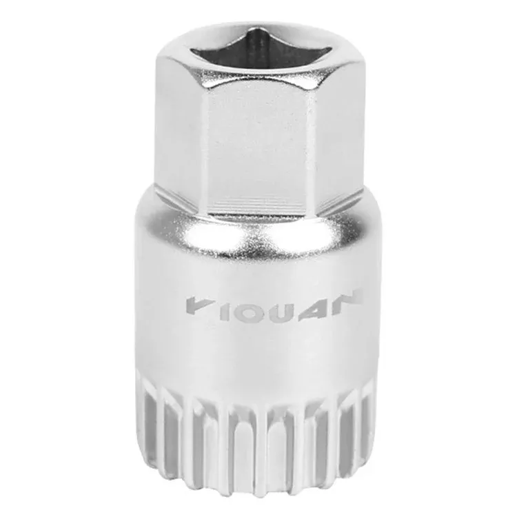 YIQUAN 13FQ0130 Bicycle Bottom Bracket Removal Tool Socket Wrench Square Hole Installation Repair Kit