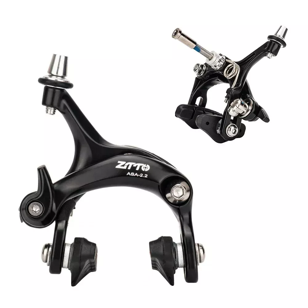 ZTTO 1 Pair Road Bike Brake Dual Pivot Calipers Bicycle Front Rear C Brake Caliper