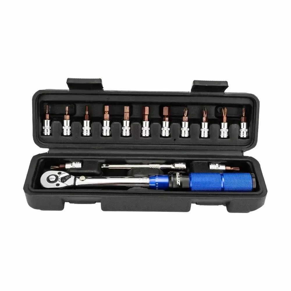 ZTTO 15Pcs 1 / 4" Drive Socket Ratchet Wrench Set 2-24Nm Adjustable Repairing Tool