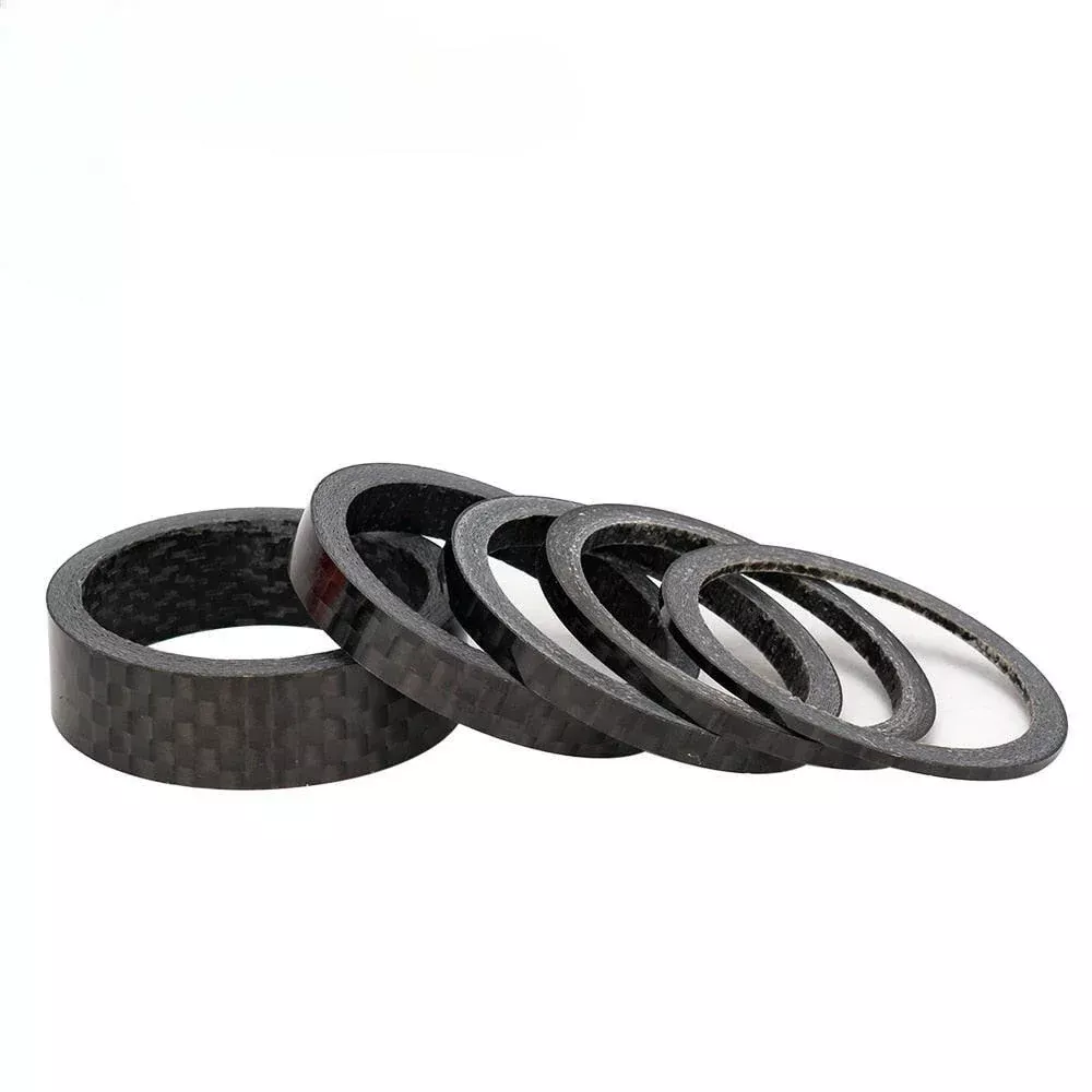 ZTTO Bicycle Headset Washer Stem Spacer 5 10 15mm Aluminum Alloy Carbon Ring Fit for 28.6mm Fork Steerer