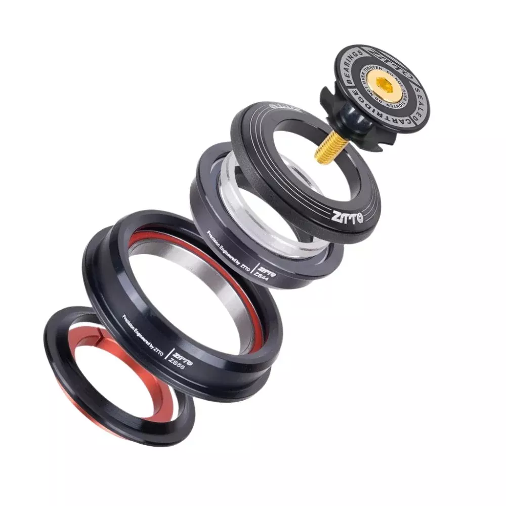 ZTTO MTB Bike Road Bicycle Headse Headset ZS44 ZS56 CNC 1 1/8"-1 1/2" 1.5 Tapered 28.6 Straight Tube fork Internal 44 56 Headset