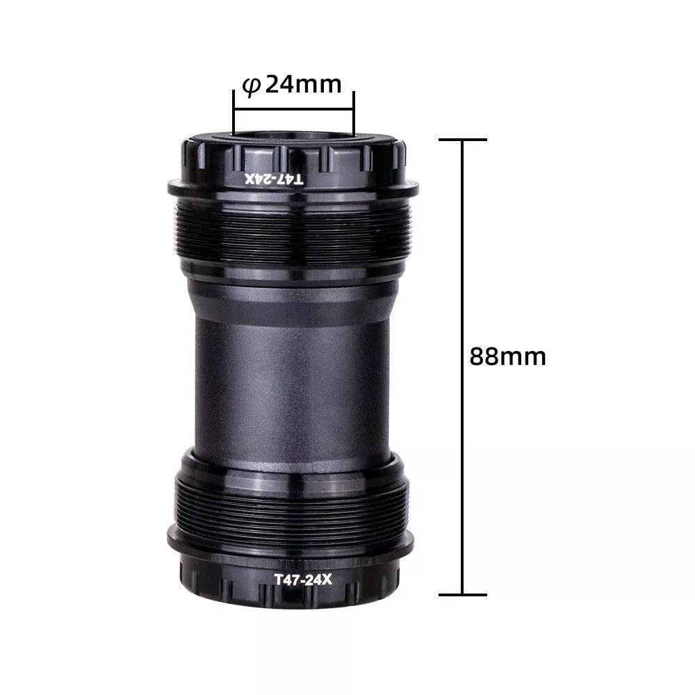 ZTTO T47 Threaded Bearing Bottom Bracket 68/73mm with 24mm Inner Diameter for Mountain Bike Road Bike