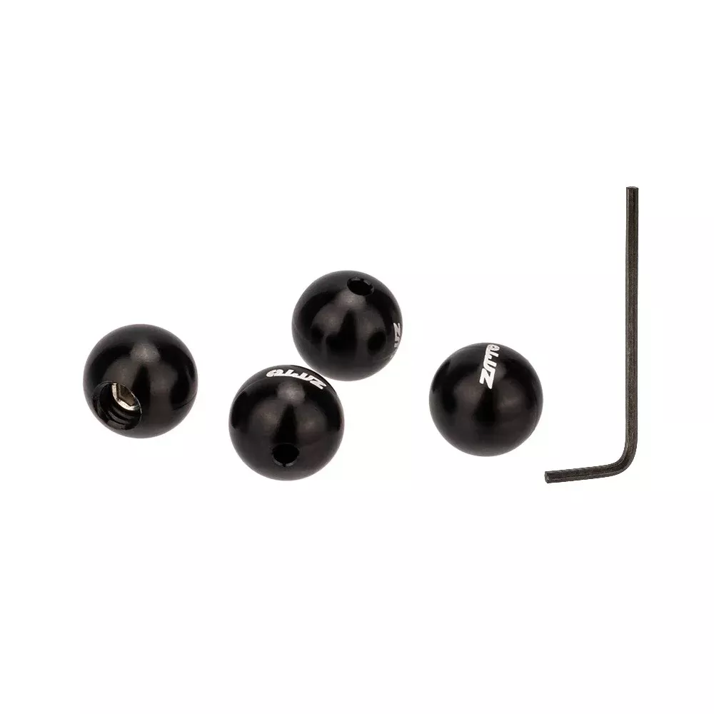 ZTTO XWM2 4pcs Ball Aluminum Alloy Bike Brake Cable Caps Gear Wire End Tips Crimps with Wrench for Road Bike