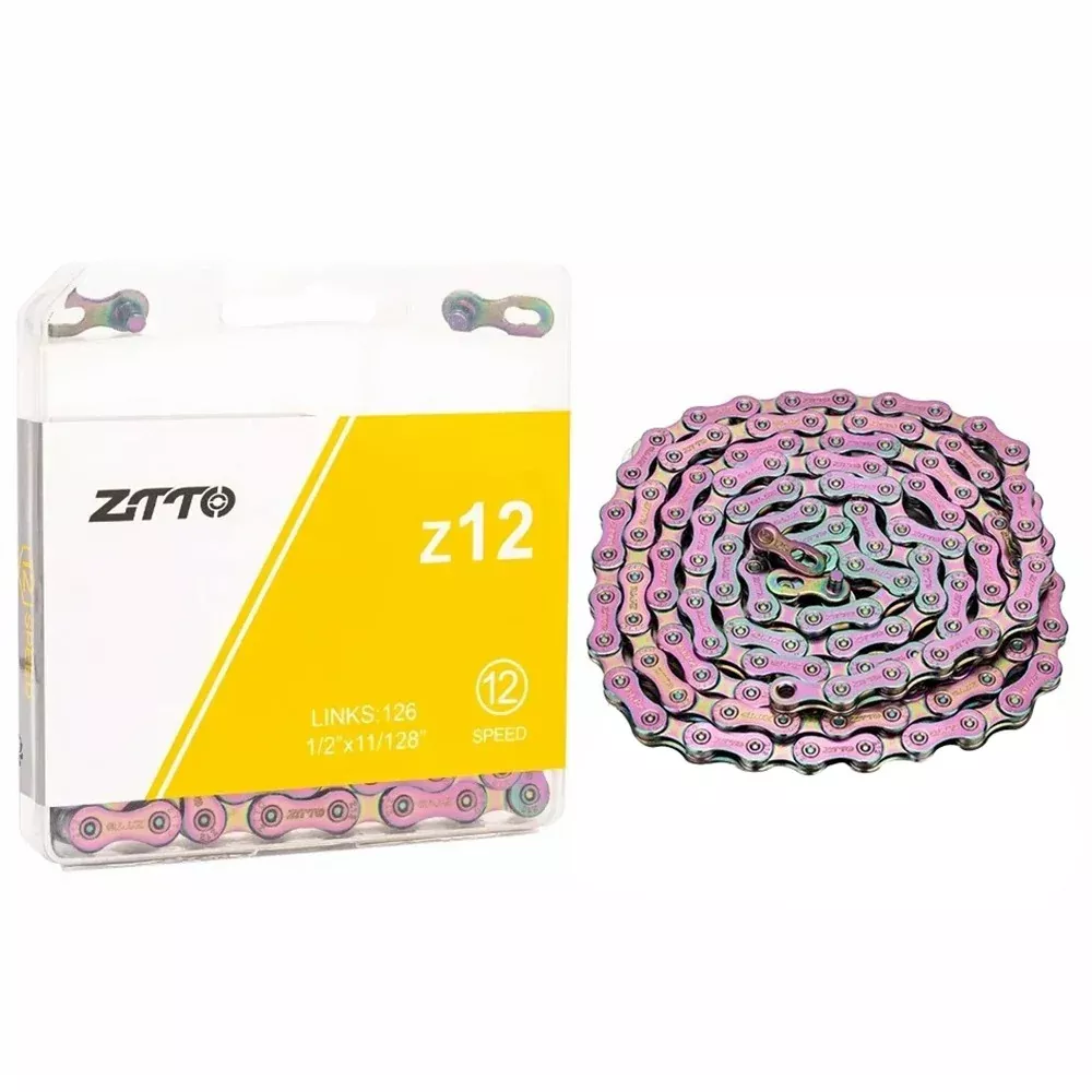 ZTTO Z12 MTB Road Bike Carbon Steel 12 Speed Chain 126 Links for Bicycle